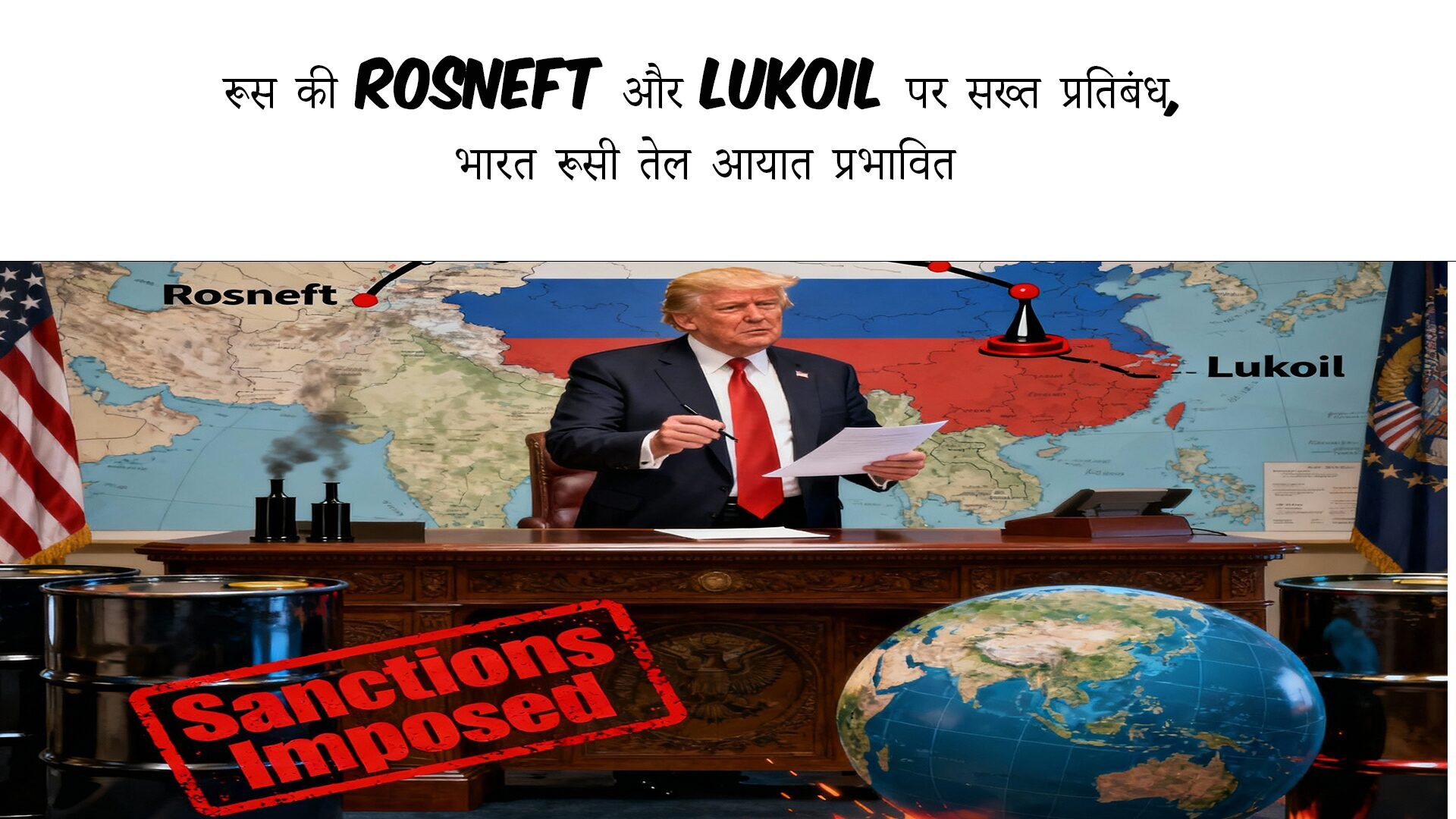 रूस की Rosneft और Lukoil पर सख्त प्रतिबंध